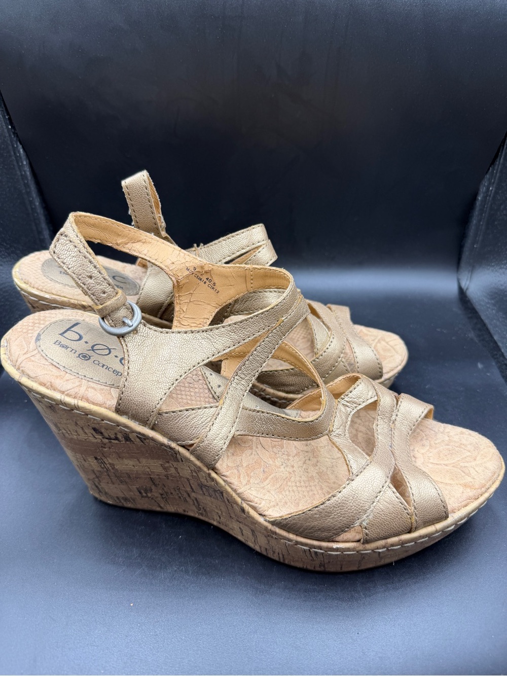 b.o.c. Women's Tan Wedge Sandals